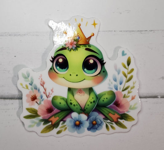 Princess frog sticker