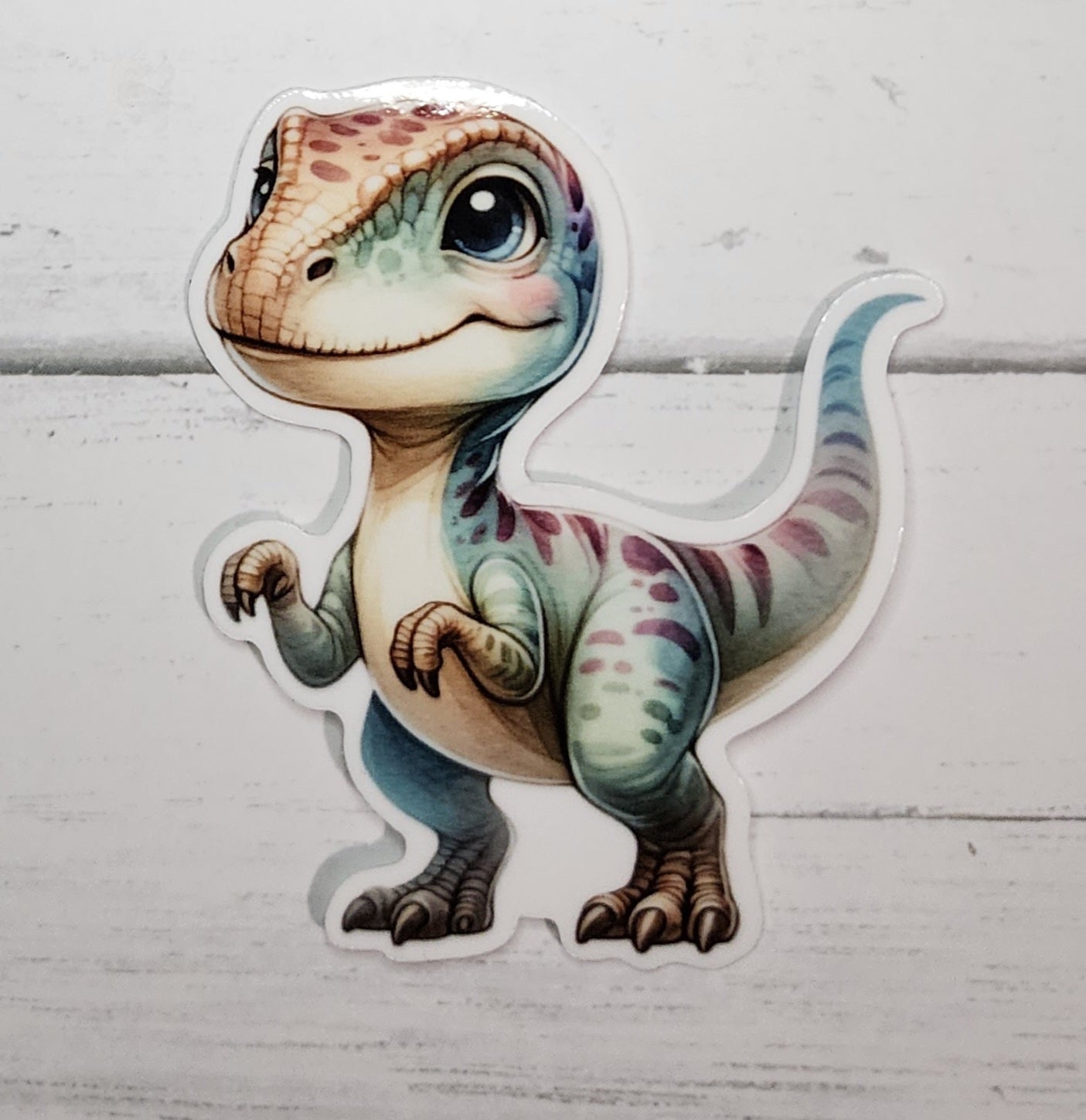 Velociraptor sticker – Scribbles and Strings