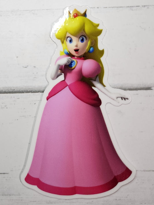 Princess Peach inspired sticker