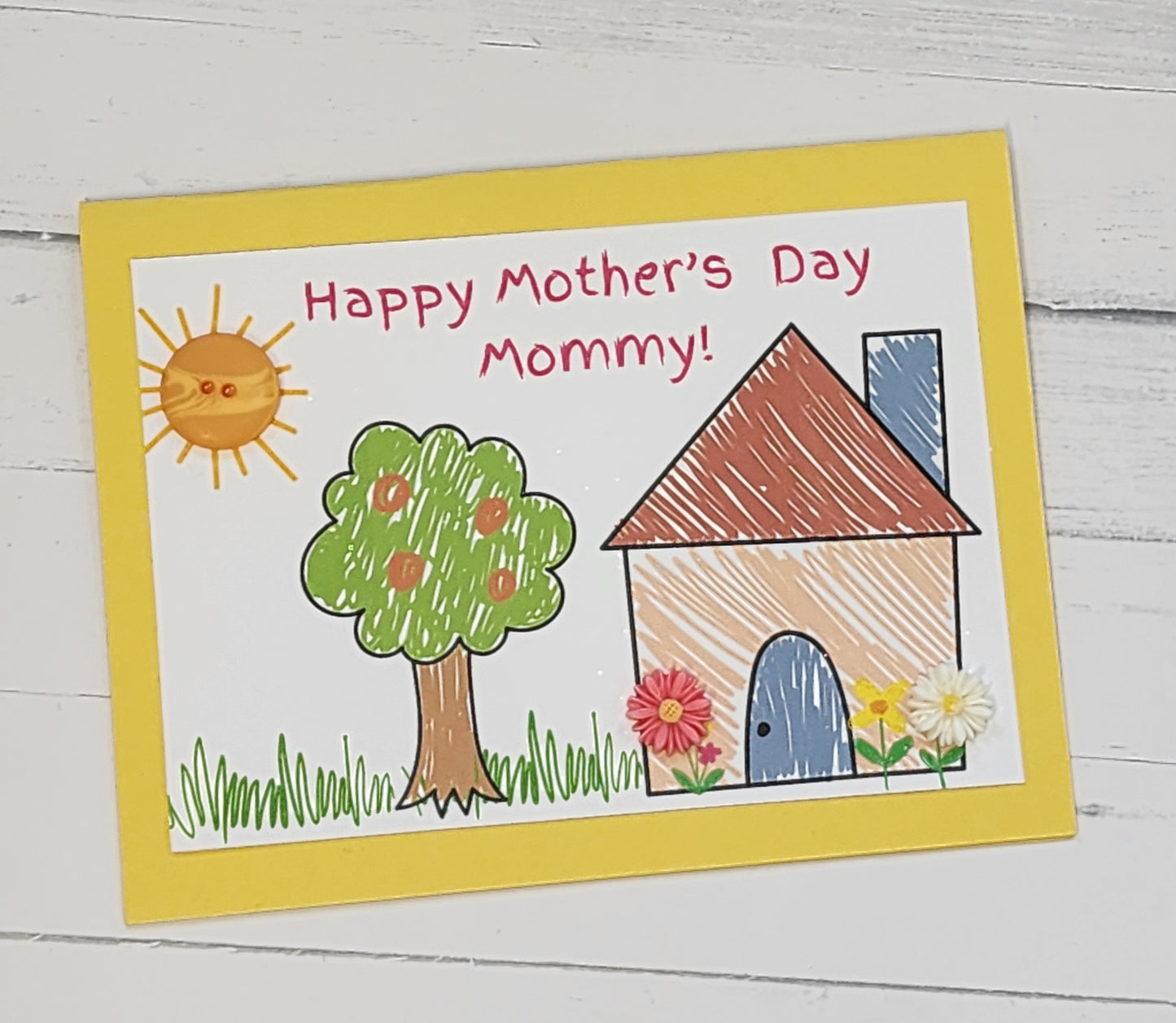 Mother's day card: kid's drawing