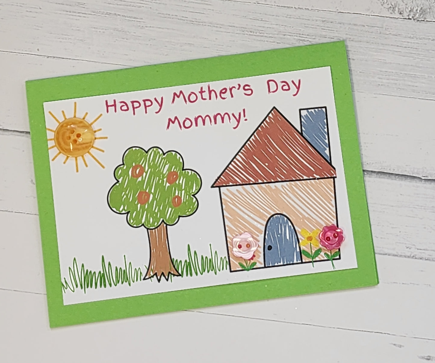 Mother's day card: kid's drawing