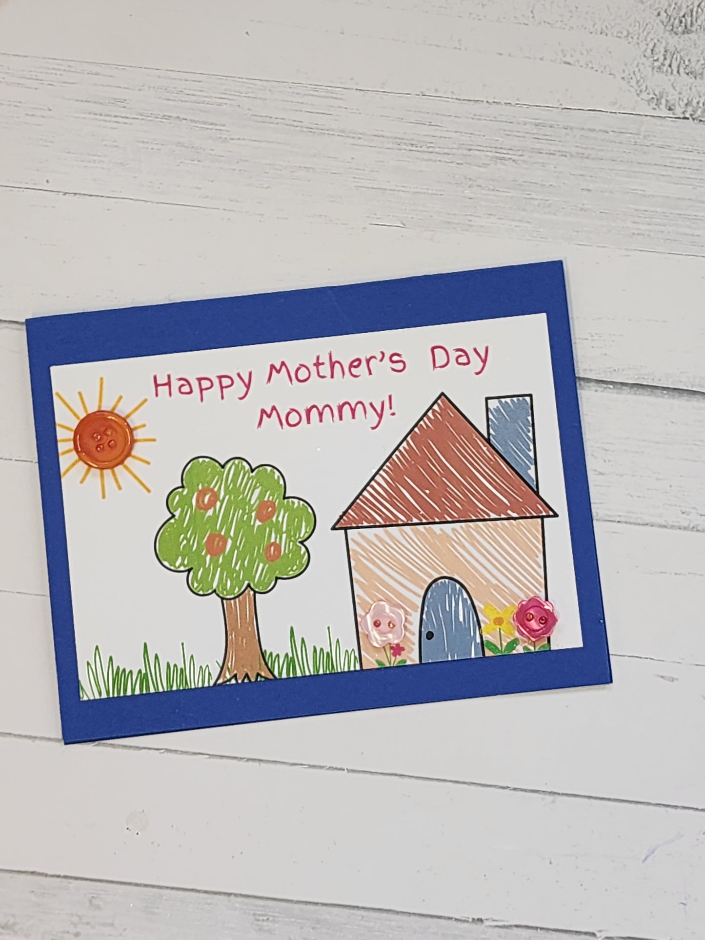 Mother's day card: kid's drawing