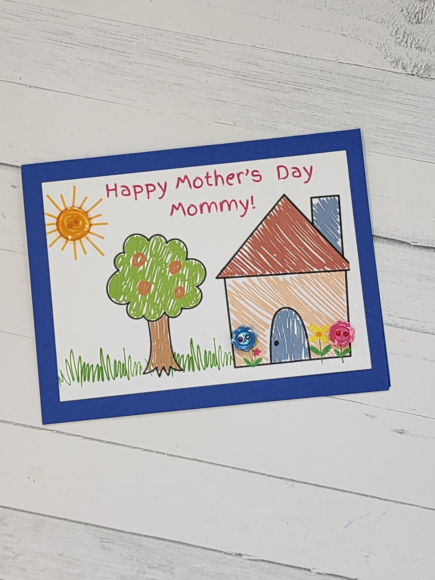 Mother's day card: kid's drawing