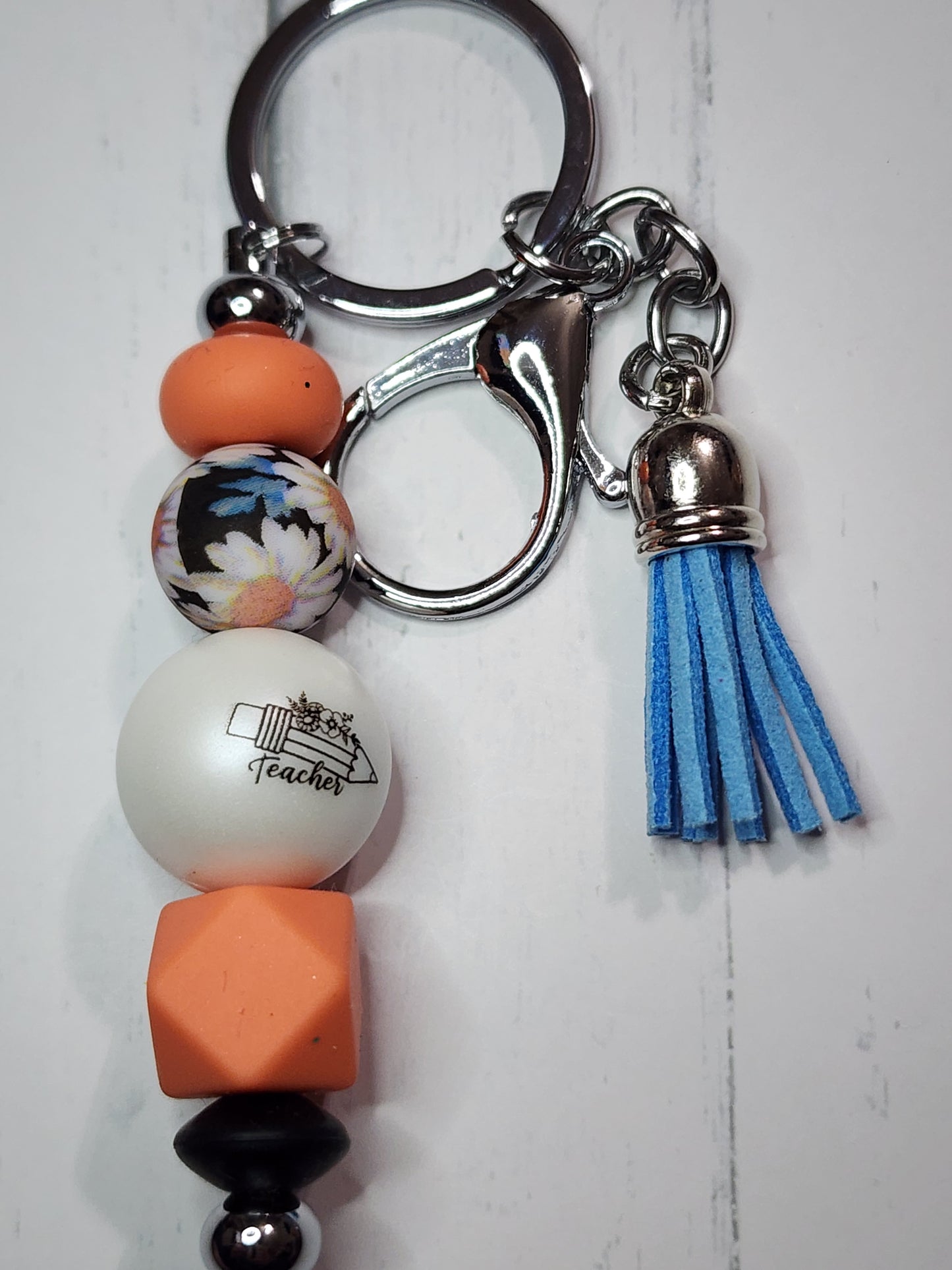 Teacher (pencil outline) keychain