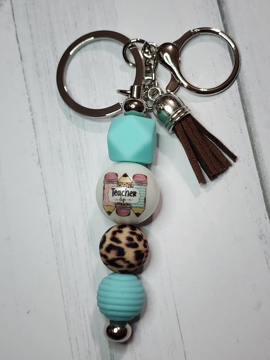 Teacher life (pencil) keychain