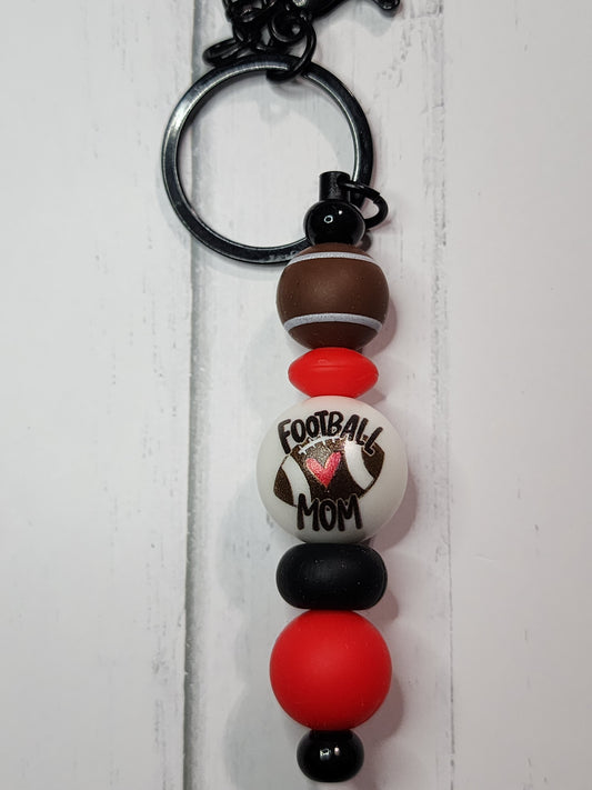 Football mom keychain